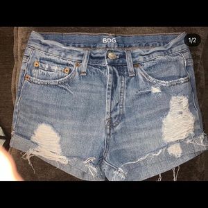 BDG high waisted jean shorts